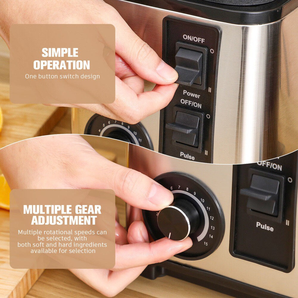 3L Power Commercial Food Blender Juicer Mixer Crusher Processor Grinder 8 Blades