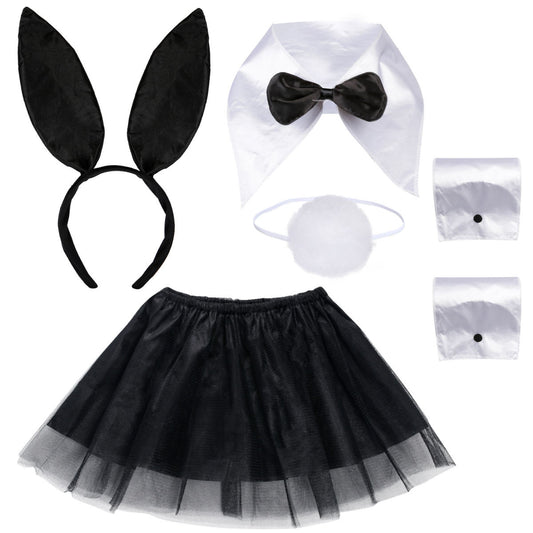 Rabbit Accessories 5-Piece Set - Complete Accessory Set For Carnival And Theme Party Outfits And Party Decorations