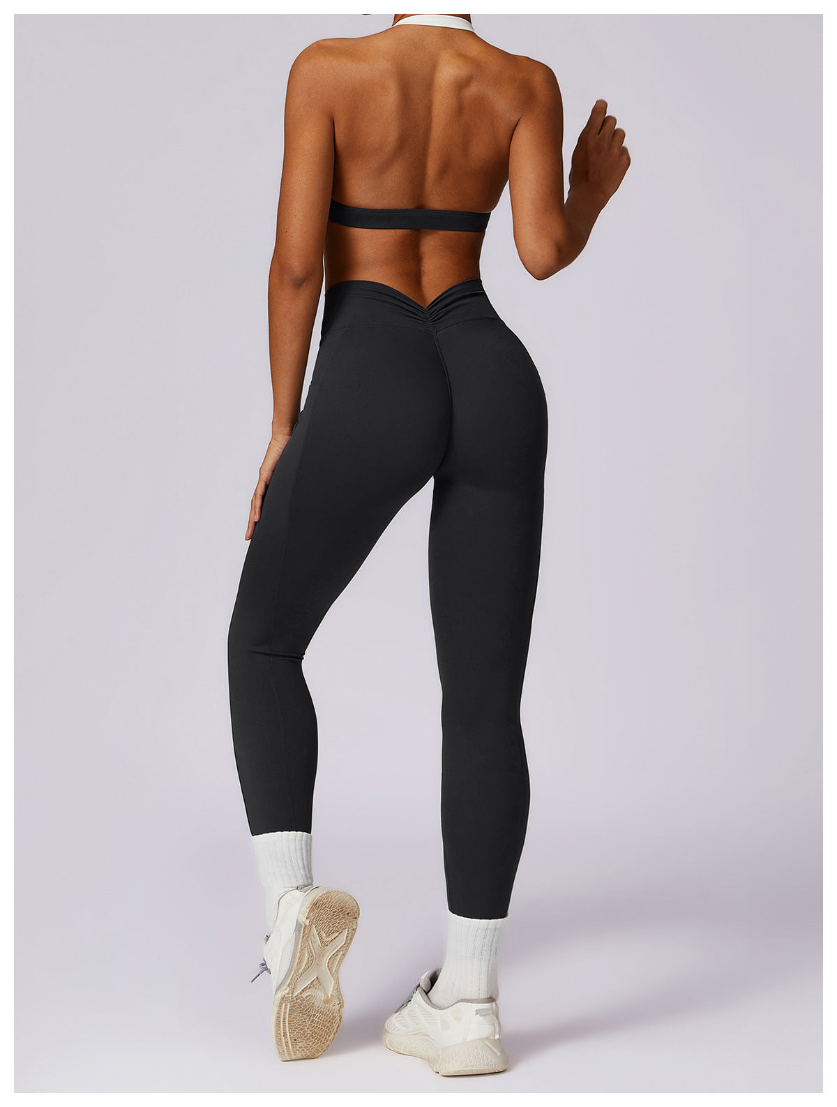 Halter Shockproof Beauty Back Yoga Bra
