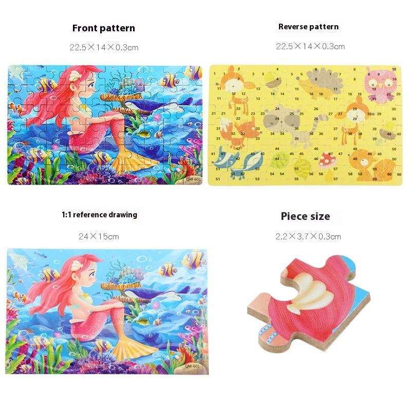 Flat Jigsaw Puzzle Children's Early Education Educational Toys