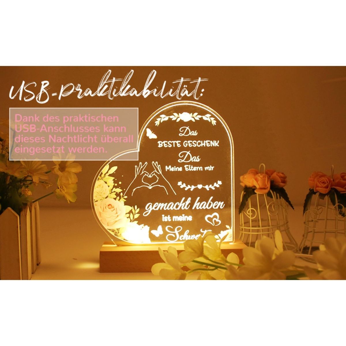 Sisters Gift Best Sister Night Light Siblings Birthday Gift Sister Gift Lamp Christmas Gift Ideas Acrylic Brother Sister Gift