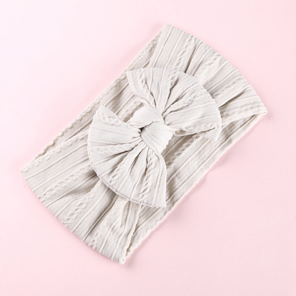 Children's Jacquard Headband Elastic Nylon Hair Band