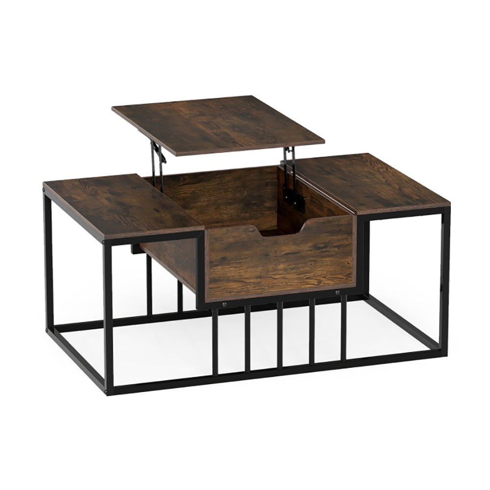 Lift Top Coffee Table Modern Center Table With Hidden Storage Compartment With Anti-slip Feet For Living Room, Reception Room Or Office