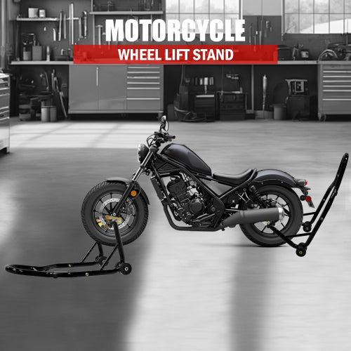 Motorcycle Stand Lift 440lbs Front Rear Combo Stand Lift Stand Front Wheel Fork Stand Rear U K Fork Swingarm Spool Stand Compatible With Most   Motorcycles
