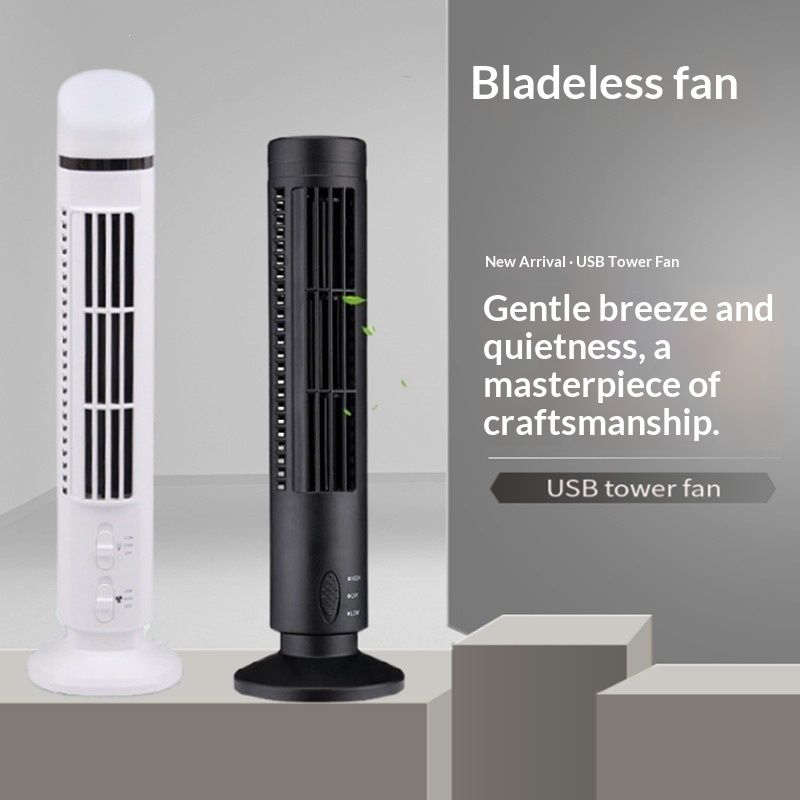 Student Office And Home USB-powered Tower Fan With Lights
