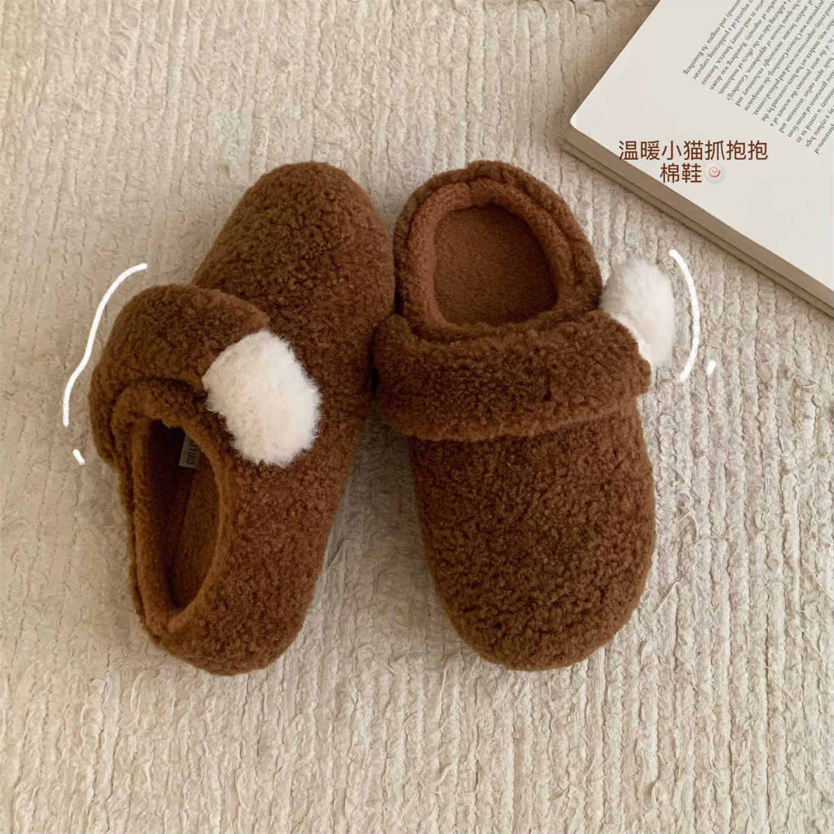 Japanese-style Minimalist Cotton Slippers For Indoor And Outdoor Wear
