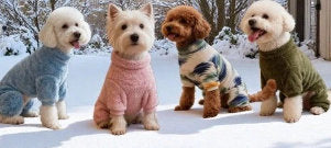 Four-legged Pet Cotton High-neck Warm Pullover