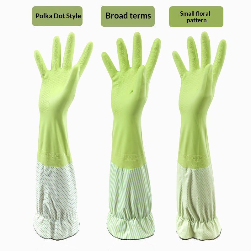 Kitchen And Household Cleaning Waterproof Rubber Gloves