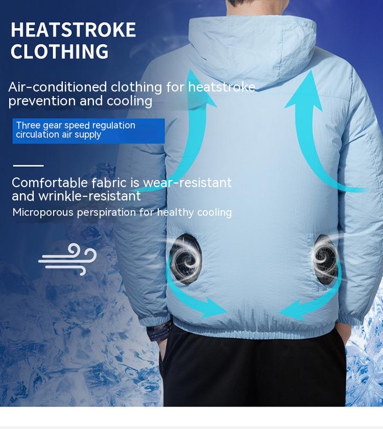 Outdoor Labor Protection Work Air Conditioning Clothes Rechargeable Refrigeration Welder High Temperature Heatstroke Cooling Fan Clothes