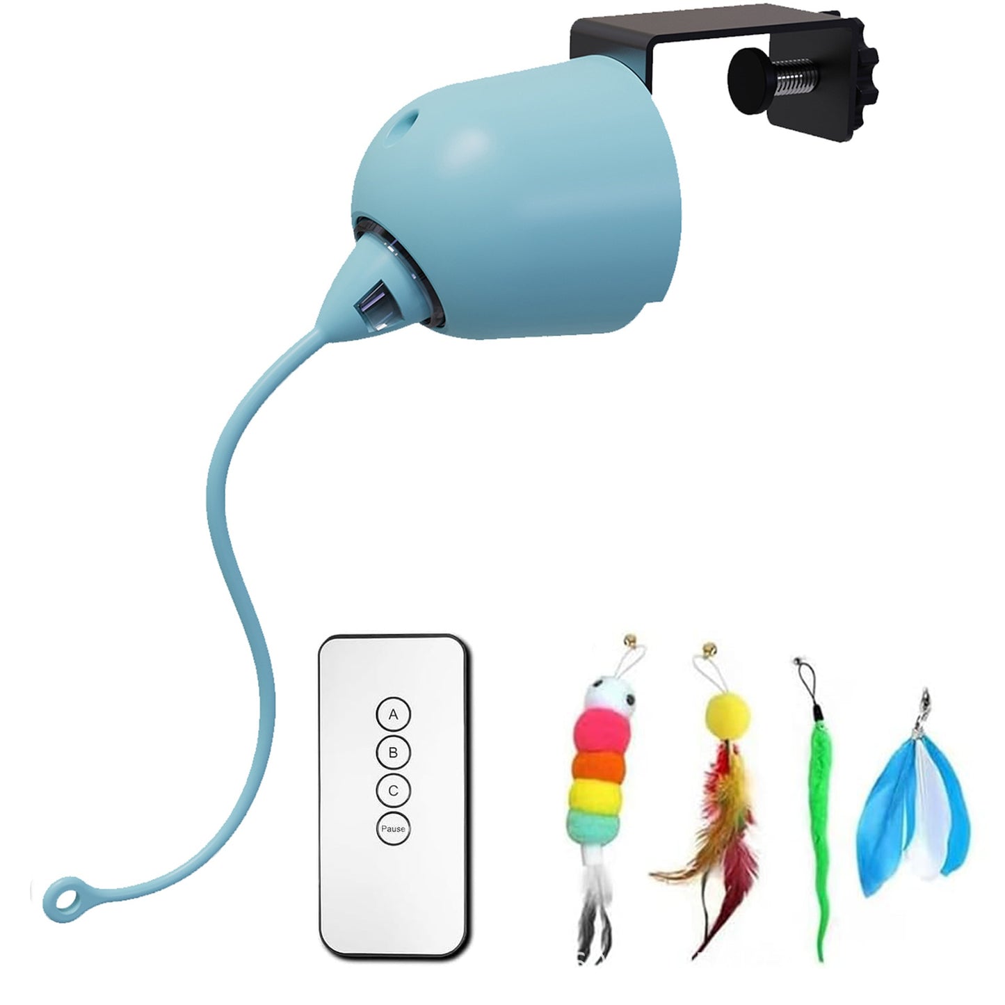 Smart Cat Teaser Stick Interactive Toy Door Hanging With Remote