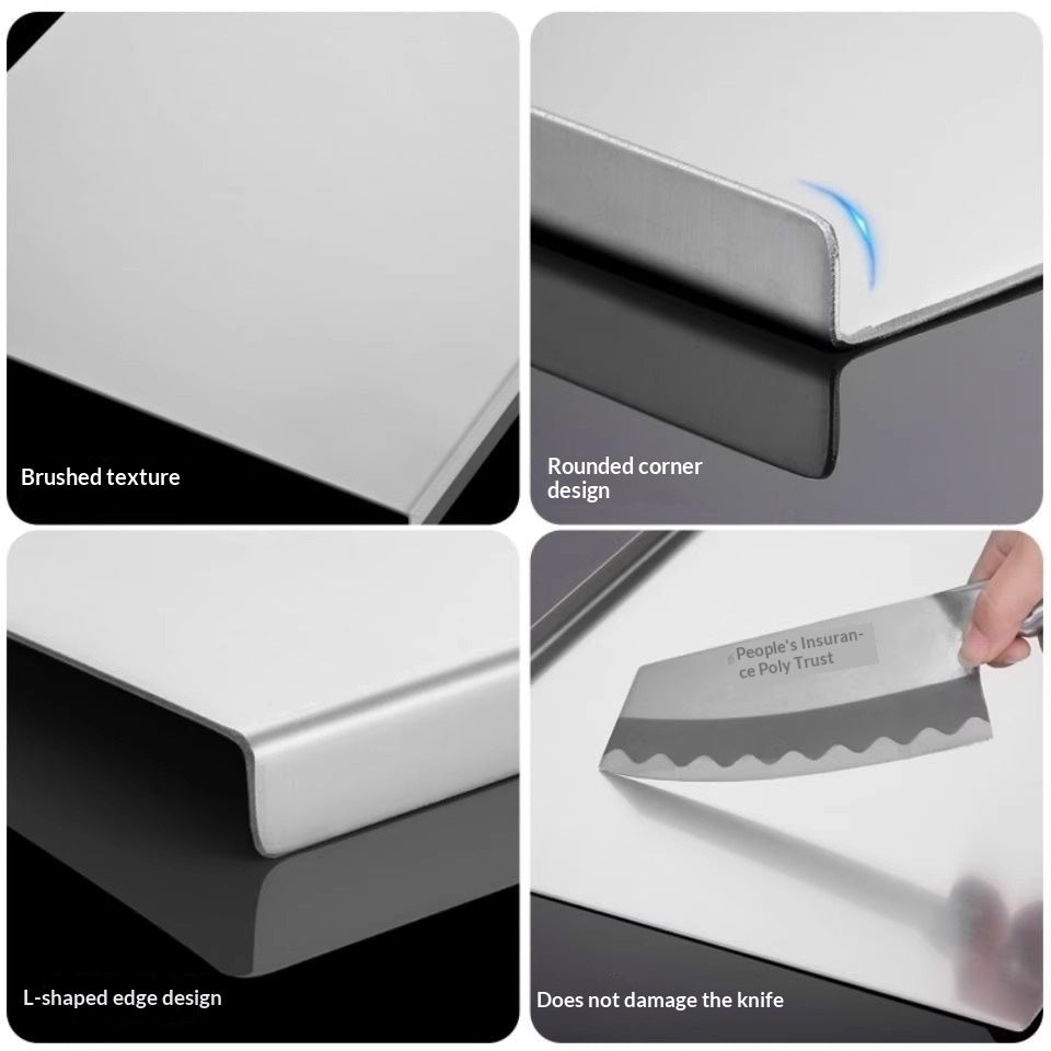 Stainless Steel Cutting Board Thickened And Mold-resistant Kitchen Chopping Board