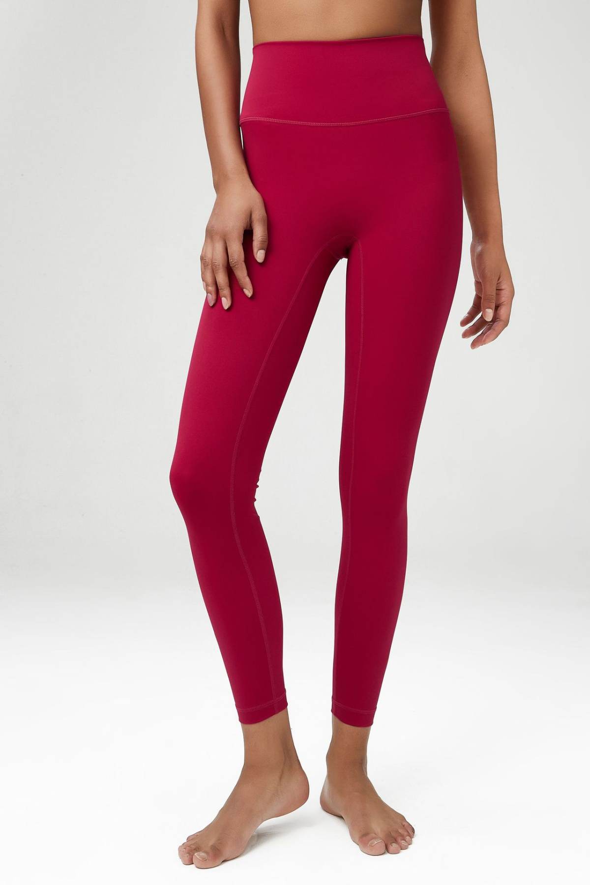 Yoga Pants Women's Elastic Waist-showing Pocket