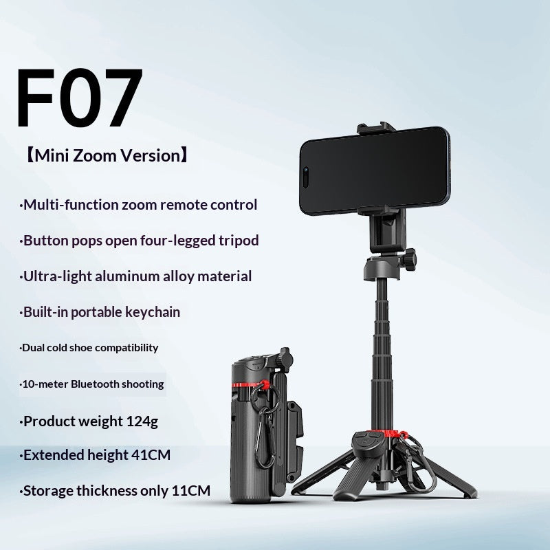 F07 Mini Mobile Phone Shooting Aid Zoom Pocket Selfie Stick