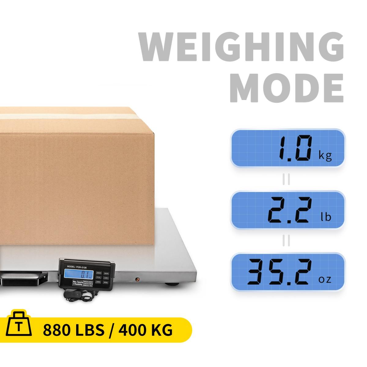 880Lbs X 0.2Lbs Livestock Scale Shipping Scales Large Platform 40.6x20.9Inch Stainless Steel Vet Scale Industrial Floor Scale Large Animal Dog Pig Scale Goat Weight Scale Pet Digital Scale