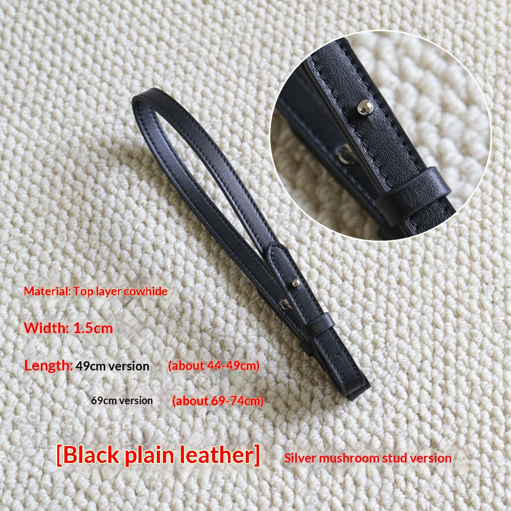 Genuine Leather Women's Bag Strap Accessories Replacement Spaghetti Strap