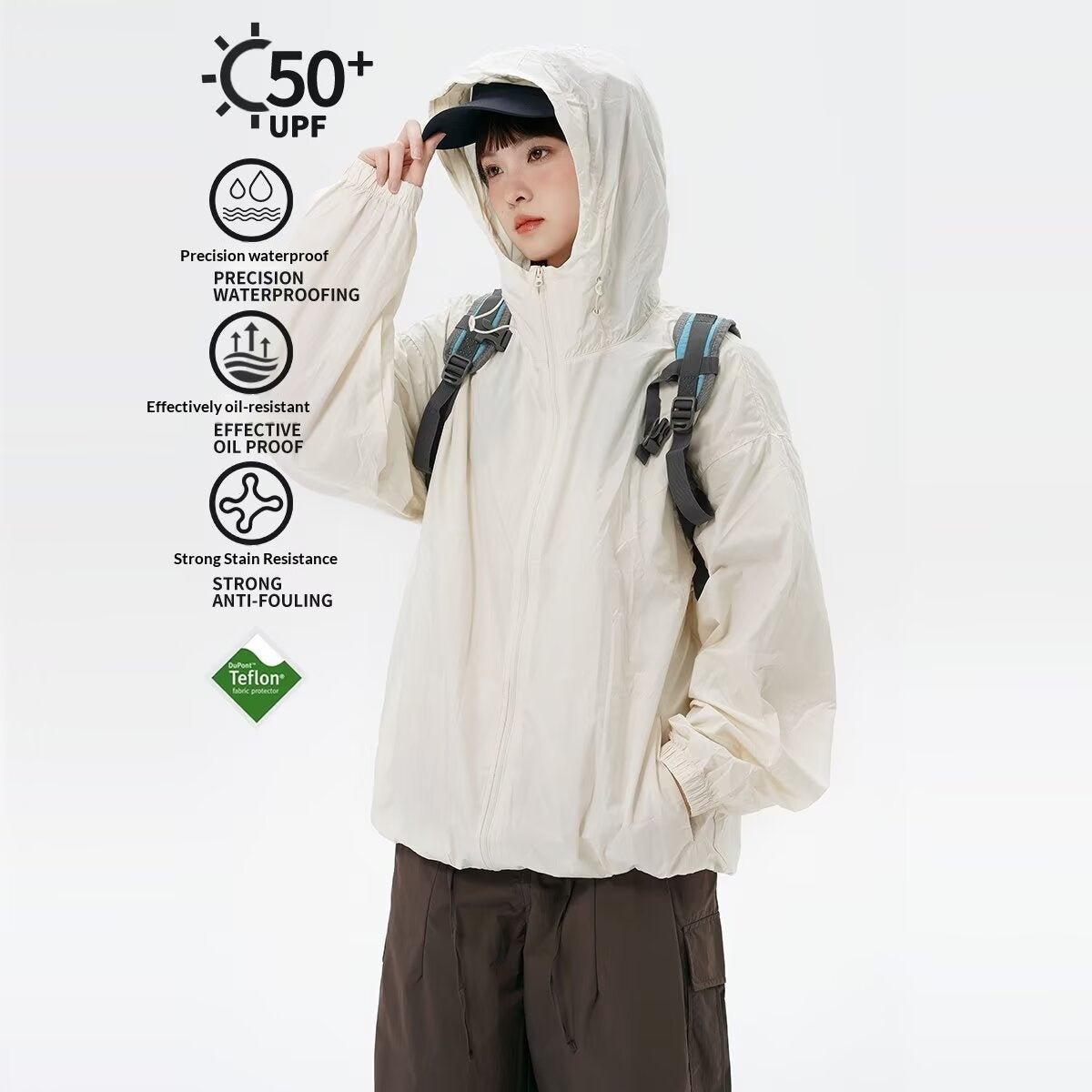 Outdoor Cycling And Fishing Loose-Fitting Breathable Sun-Protective Jacket