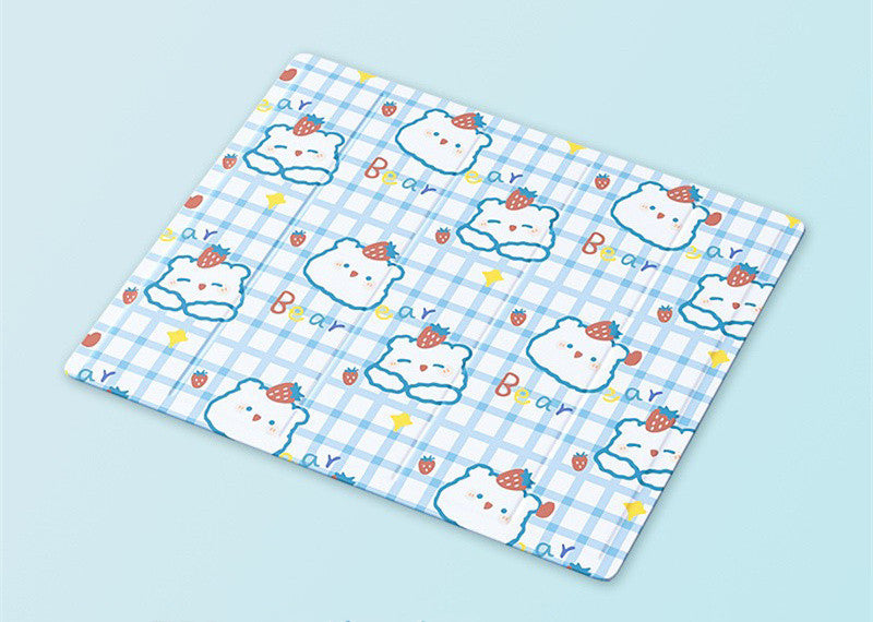 Pet Ice Mat Cute Dinosaur Sleeping Cooling Down