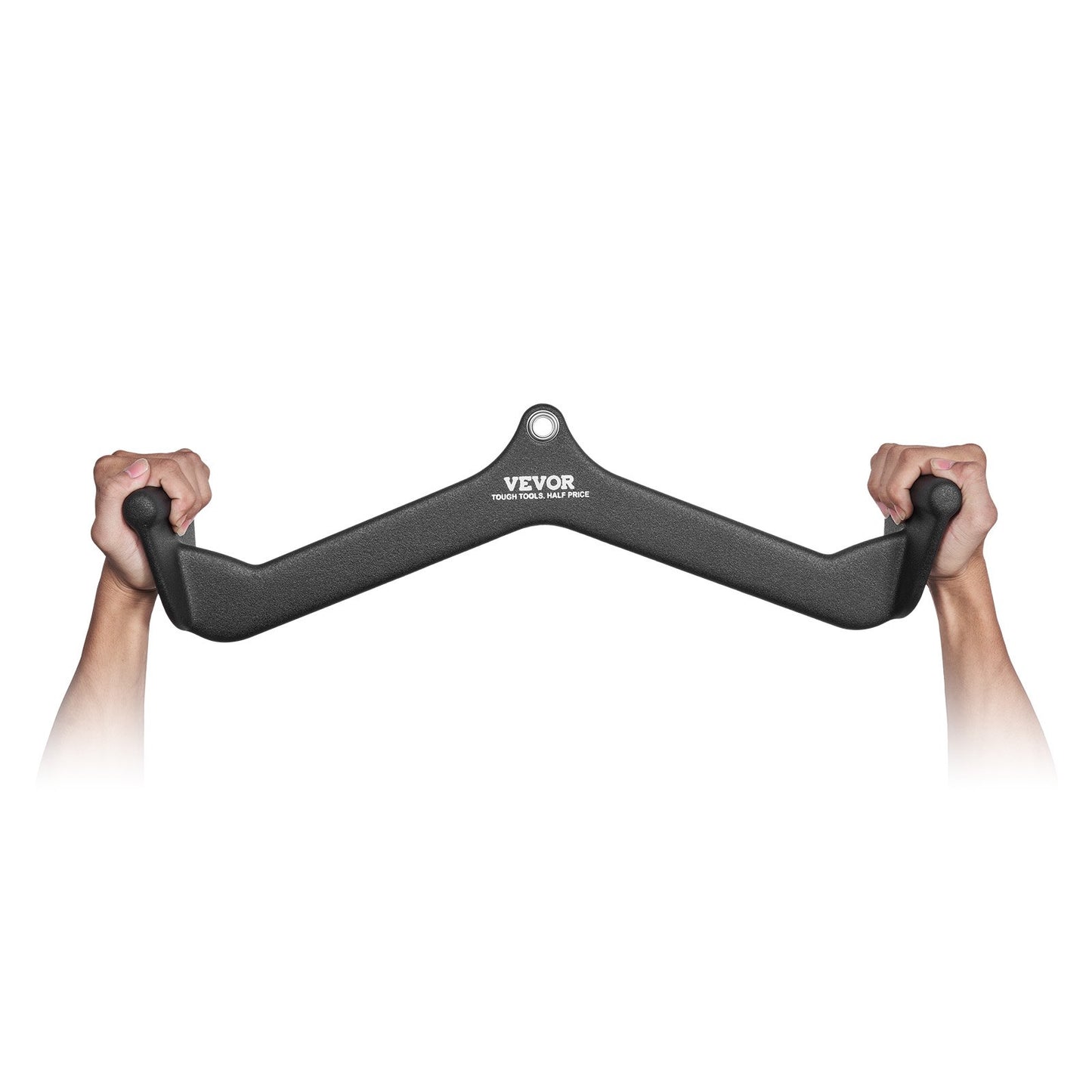 LAT Pulldown Attachment, Cable Machine Rowing V-bar Attachment, Tricep Pull Down Bar, Back Strength Training Rubber Coated Handle Grip, Bicep Curl Tricep Lat Pulldown Bar For Home Gym Fitness