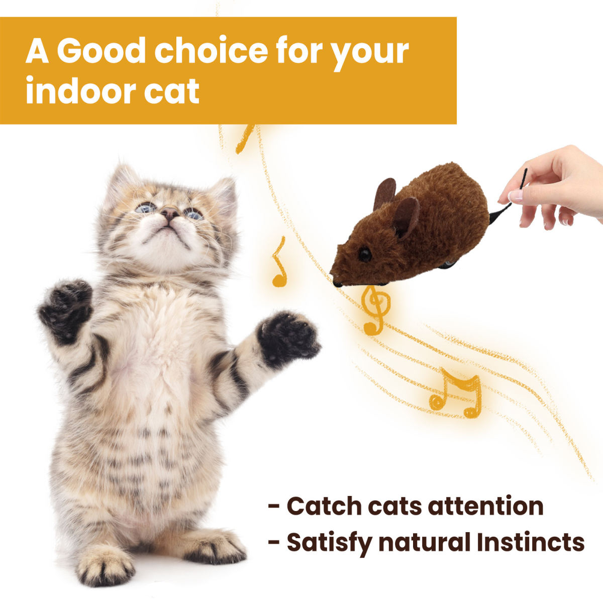 Interactive Pet Mouse ToySimulated Toy To Amuse Cats And Dogs
