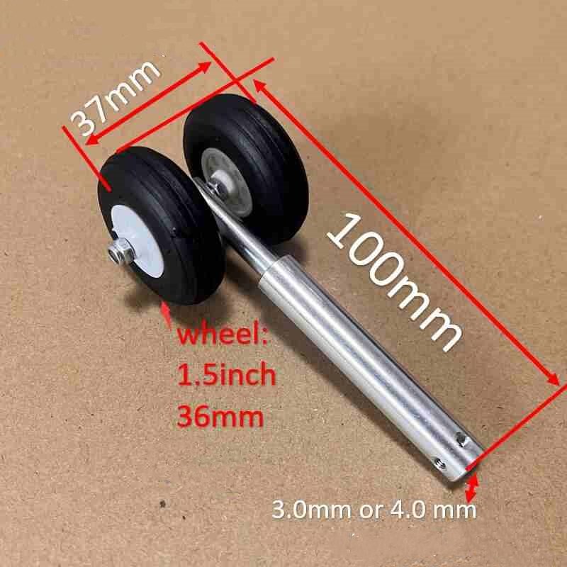 Accessories Single And Double Wheel Aluminum Alloy Vibration-proof Landing Gear With PU Foam Wheel