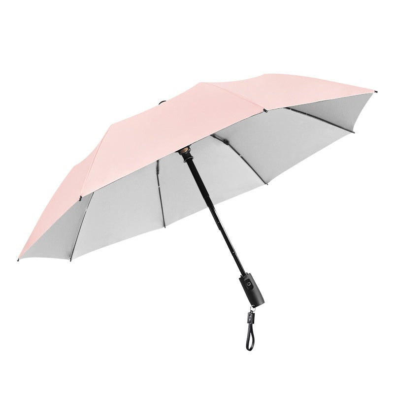 Cooling Folding Umbrella Advanced Sense Sunshade Charging Vinyl Sun Protective