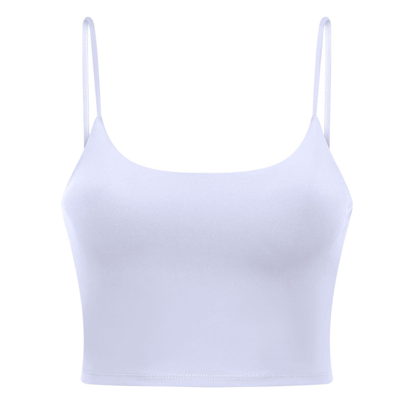 Push Up Shockproof Beauty Back Strap Sports Fitness Yoga Top With Chest Pad