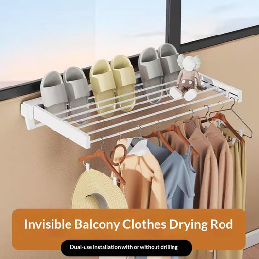 Bedroom Bathroom Home Balcony Folding Clothes Rack