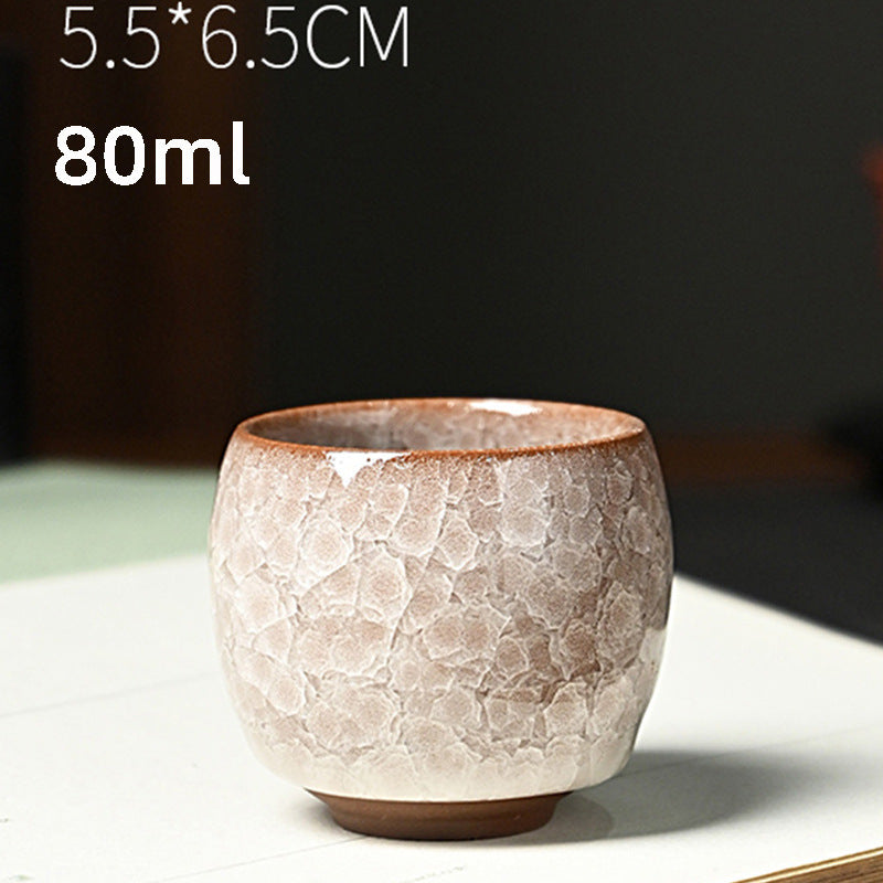 Ice Flower Dragon Egg Tea Bowl Always-standing Cup Anti-scald Ceramic Cooling Cup