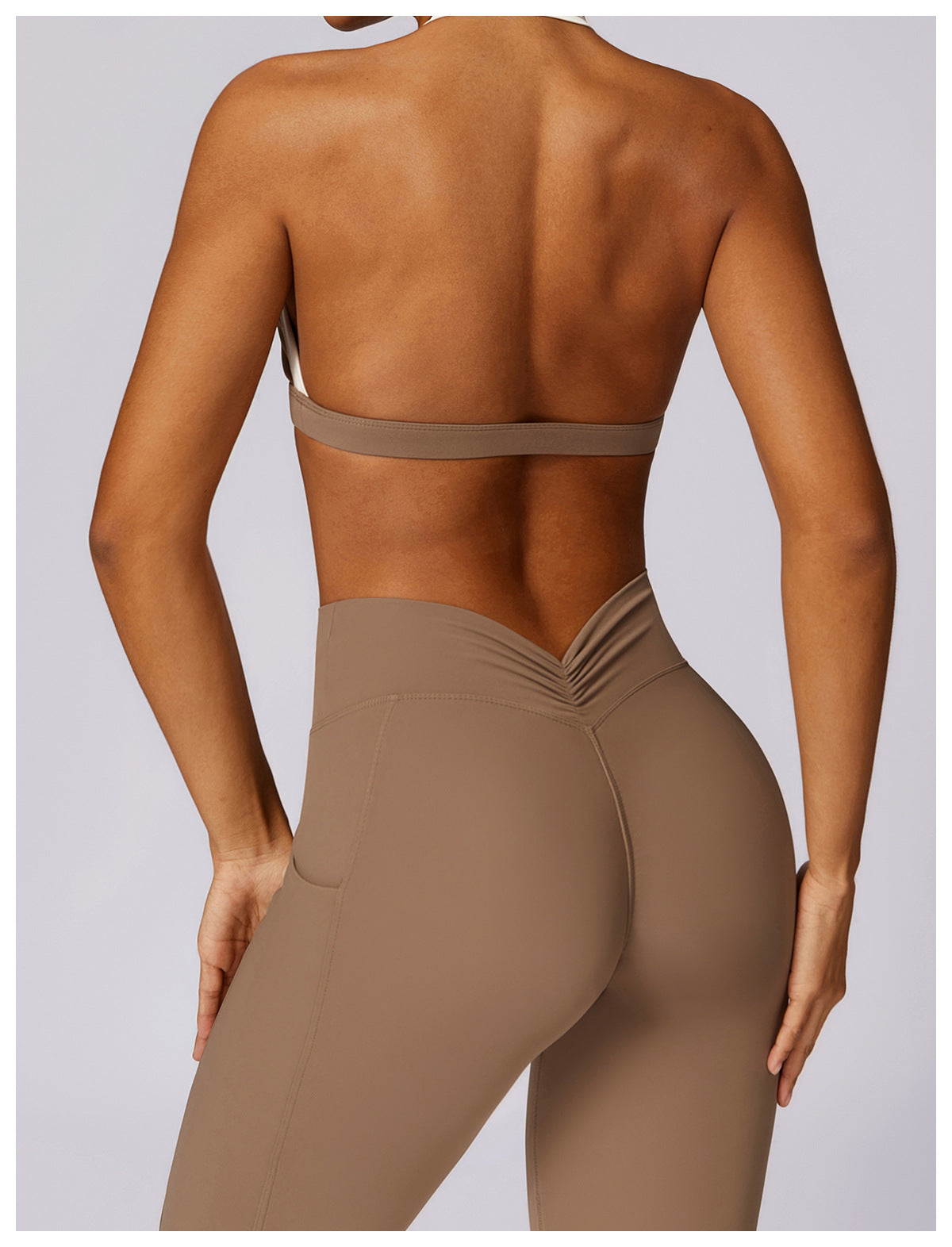 Halter Shockproof Beauty Back Yoga Bra