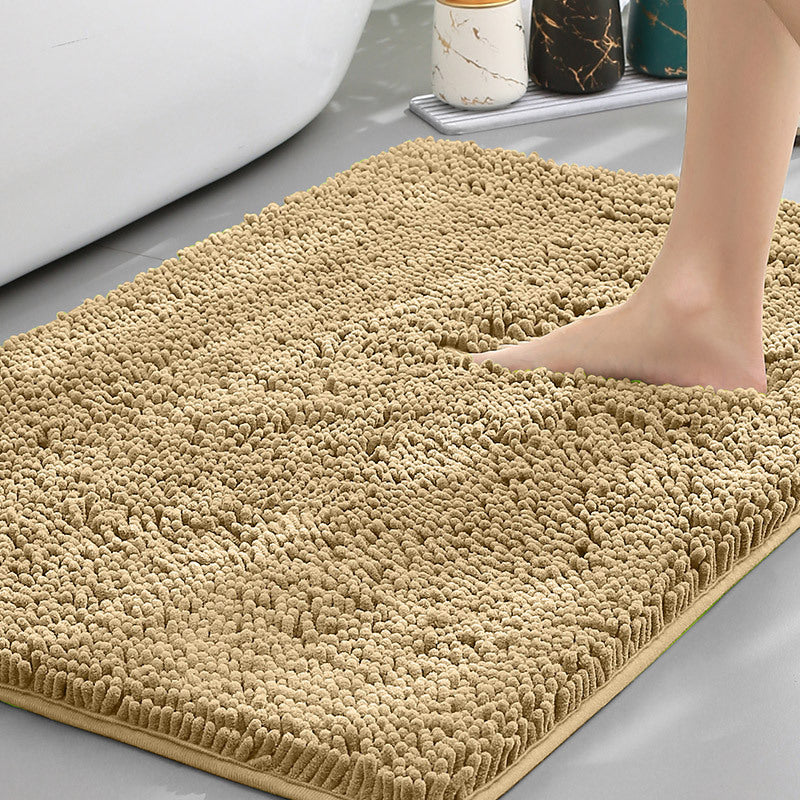 Bathroom Floor Mat, Bath Entrance Water-absorbent Carpet, Chenille Anti-slip Foot Pad