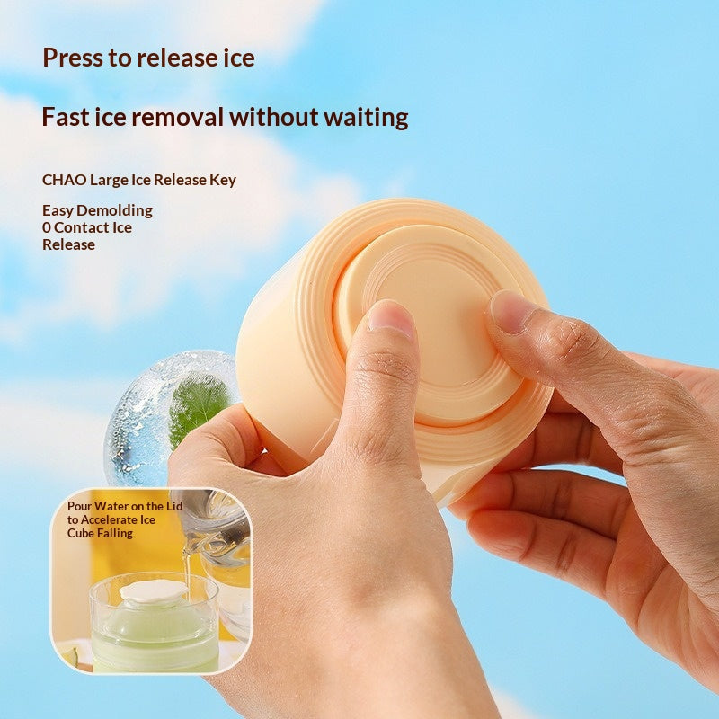 Practical 6cm Ice Ball Mold Plastic Quick-freezing Ice Sphere Mold Leak-proof Easy Release Ball Shape Mold For Home Kitchen Gadgets