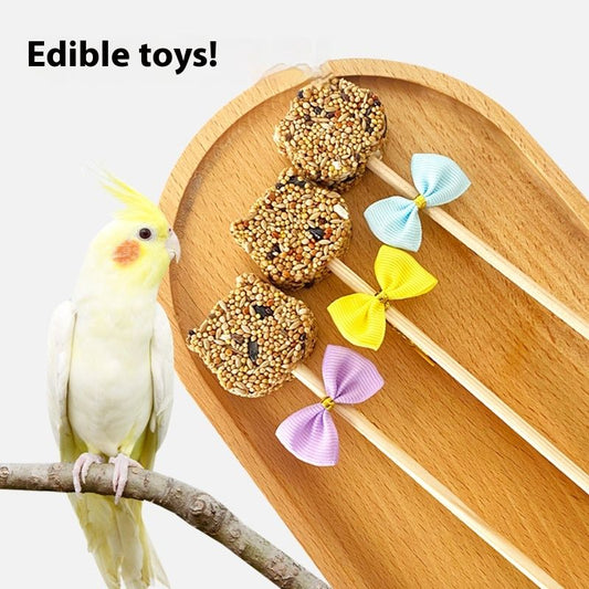 Parrot Toys Funny Bird Stick Interactive Relieving Stuffy Grain Molar Rod