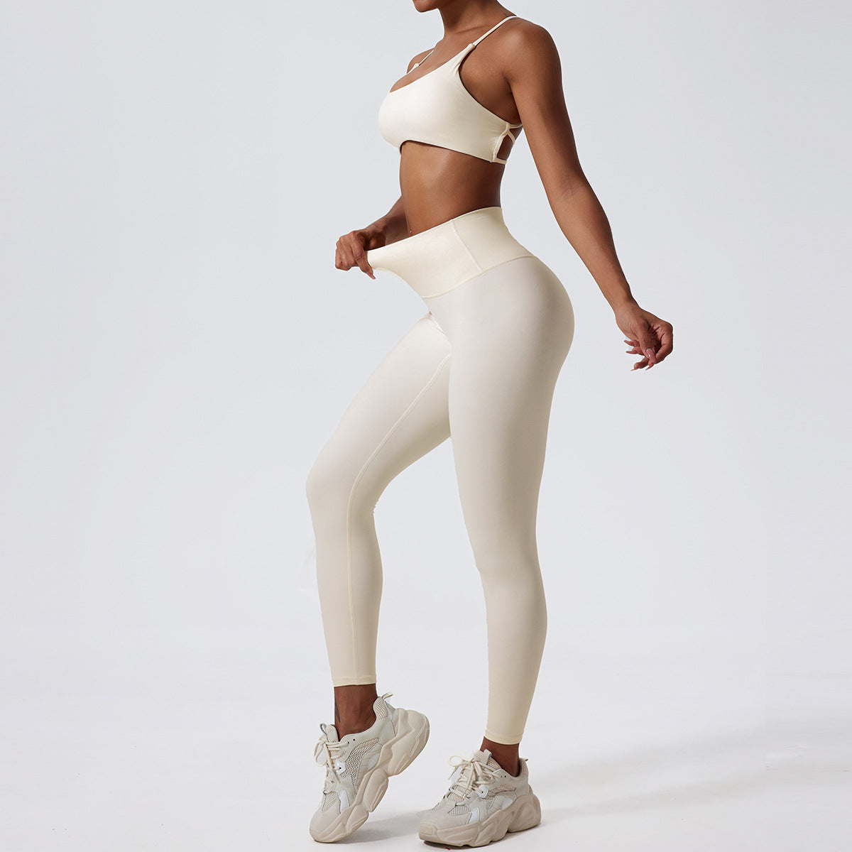 Nude Feel Yoga Suit Beauty Back Breathable Underwear Tight And Quick-drying