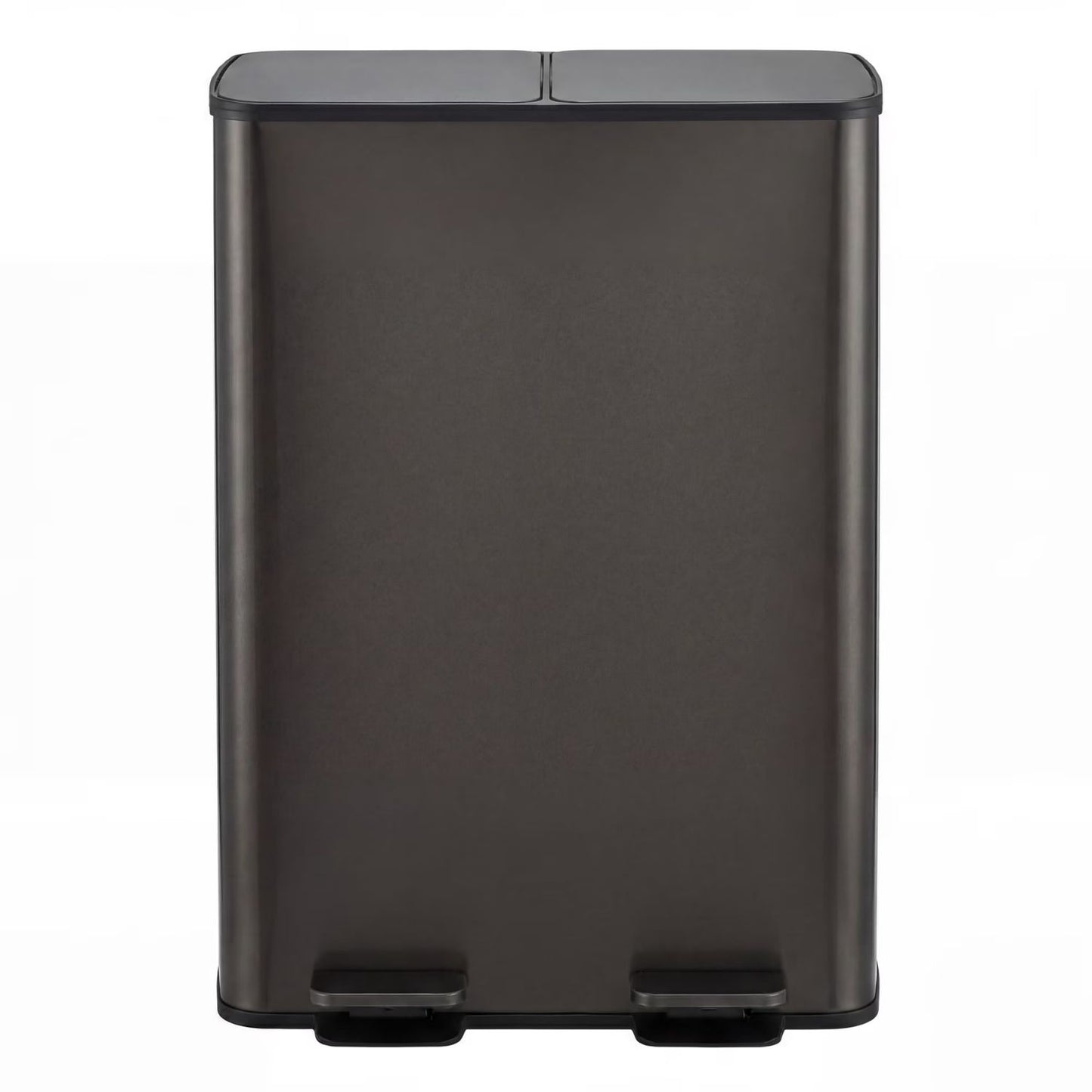 Dual Bin Trash Can, Foot Pedal Kitchen Recycling Bin, Soft-Close Lid And Removable Inner Buckets, Fingerprint-Proof