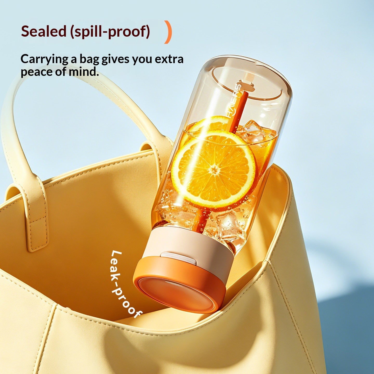 Portable Water Bottle Summer On-the-go Fruit Tea Cup