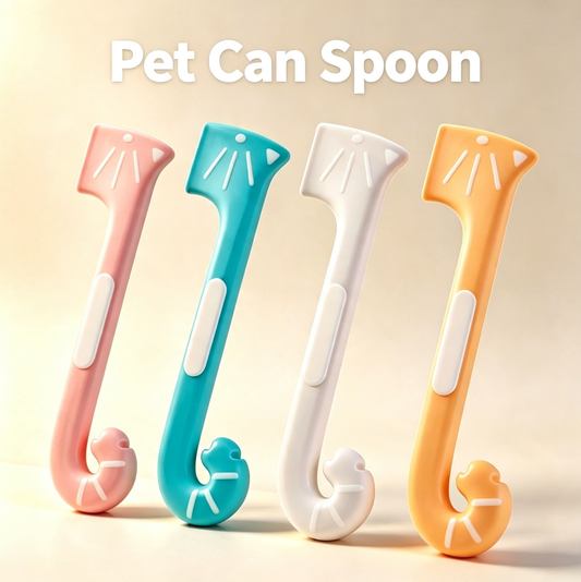 Multifunctional Cat Can Spoon, Long Handle Pet Can Opener Feeding Spoon, Original Design Pet Food Spoon For Cat Dog Canned Food