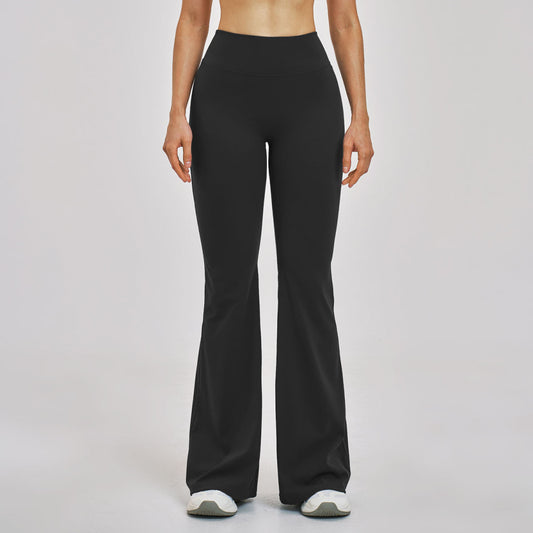 Fitness High-waisted Slightly Flared Figure-flattering Pants