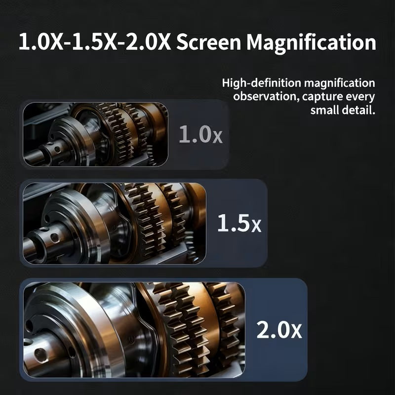 4.3-inch Industrial Endoscope 8mm HD Digital Inspection Camera IP67 Waterproof Rating Battery-Powered Ideal For Vehicle Maintenance, Machine Inspection, Blockage Removal, And Medical Equipment
