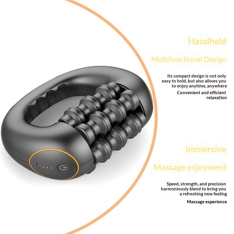 Handheld Electric Roller Massager For Sports Recovery Full-Body Muscle Relaxation Portable Fascia Rollercage