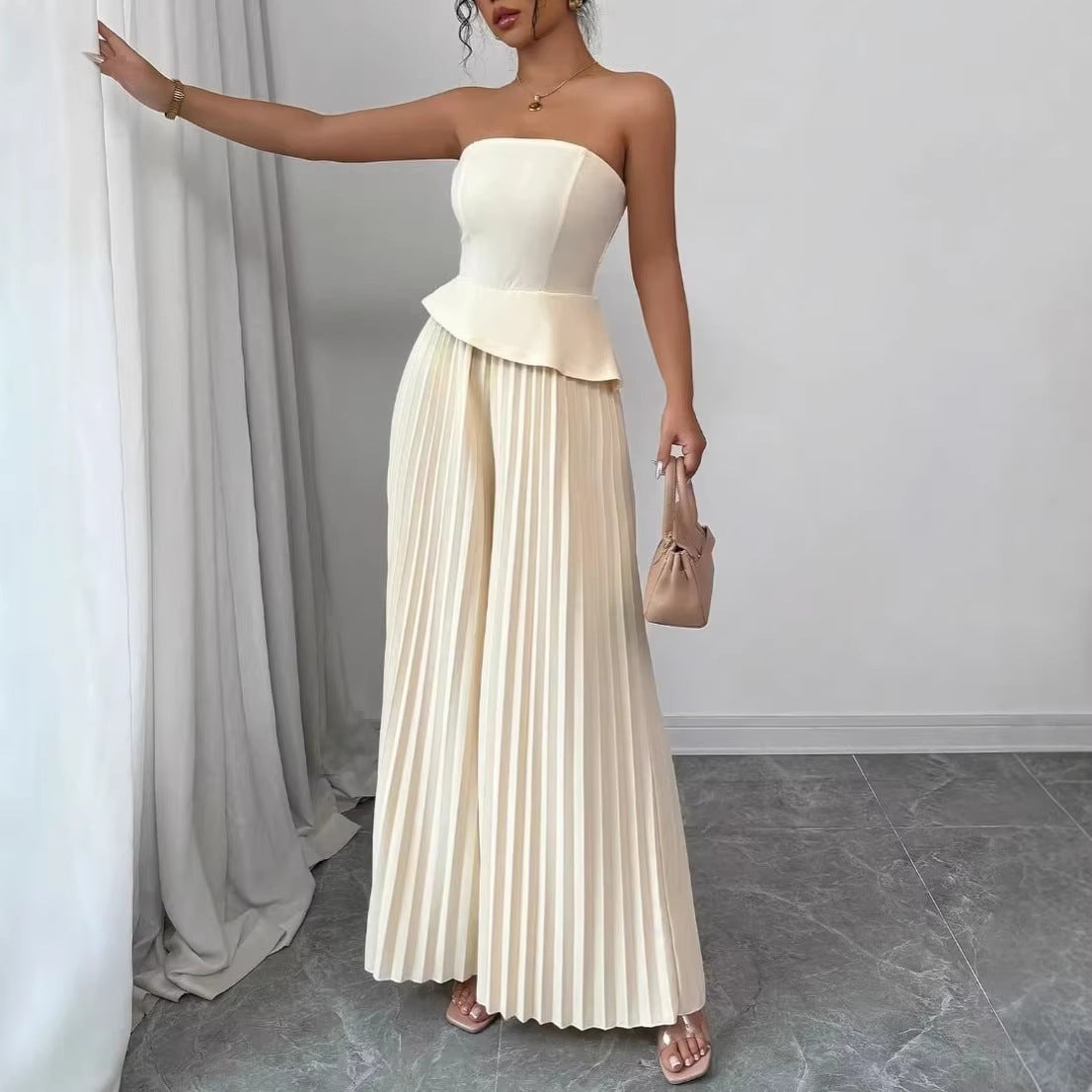 Womens New Summer Fashionable Tube-Top Dress