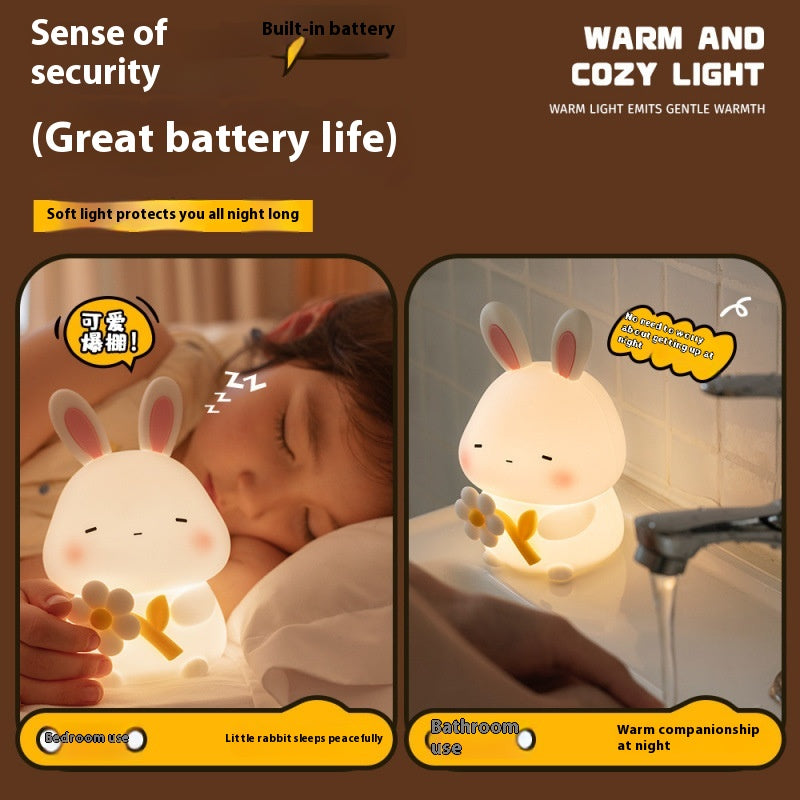 Pat Silicone Light Bedroom Bedside USB Charging Sleeping Light
