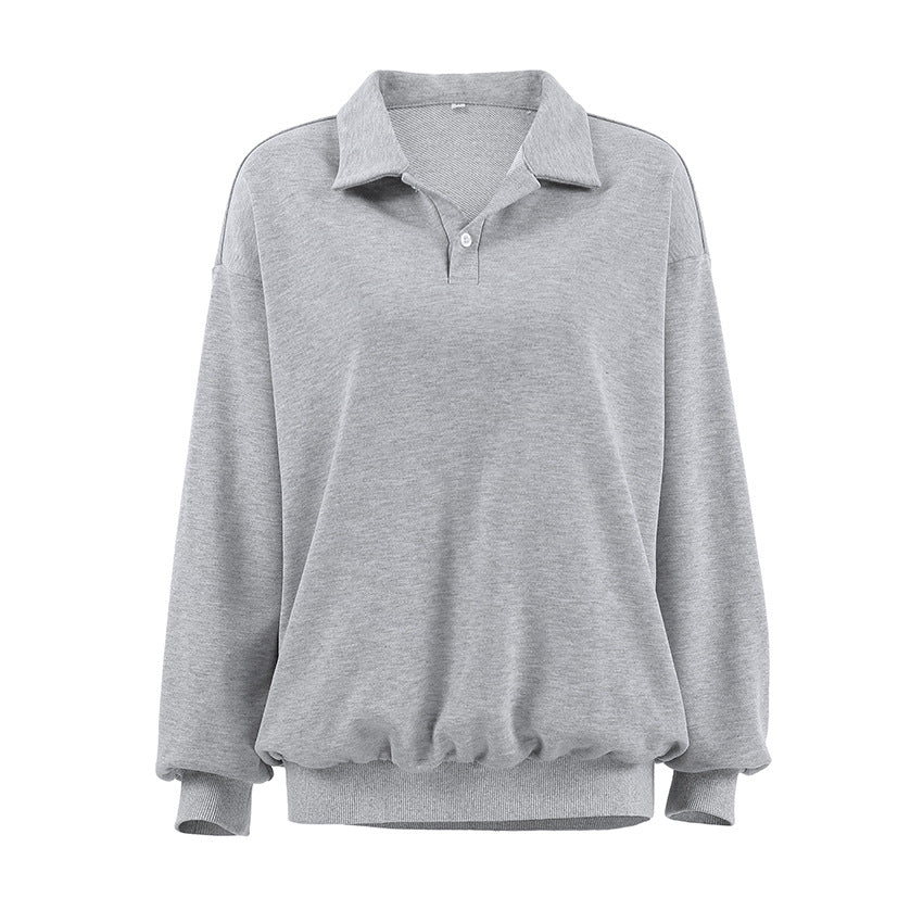 Autumn And Winter POLO Collar Beauty Sweater Women's Pullover