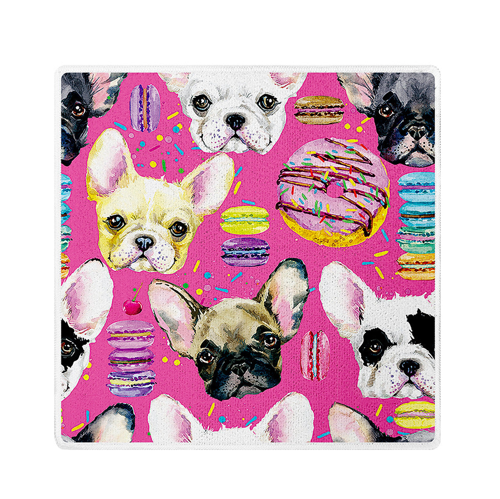 Printed Microfiber Kitchen Cleaning Cloth Small Square Towel