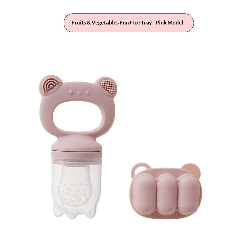 Baby Bear Food-Grade Silicone Fruit And Vegetable Scrubber
