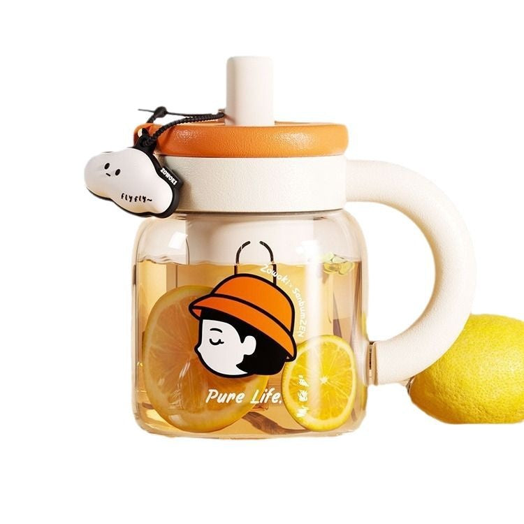 Creation Collection Large-capacity Glass Cup Stylish And Good-looking For Women