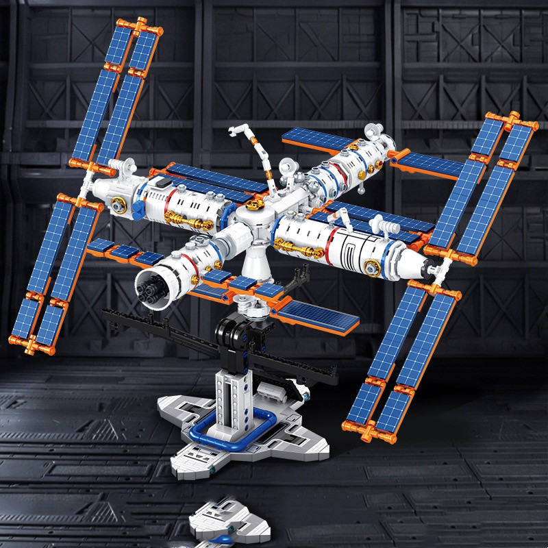 Space Rocket Boy Assembled Building Block Toys Puzzle Birthday Gift