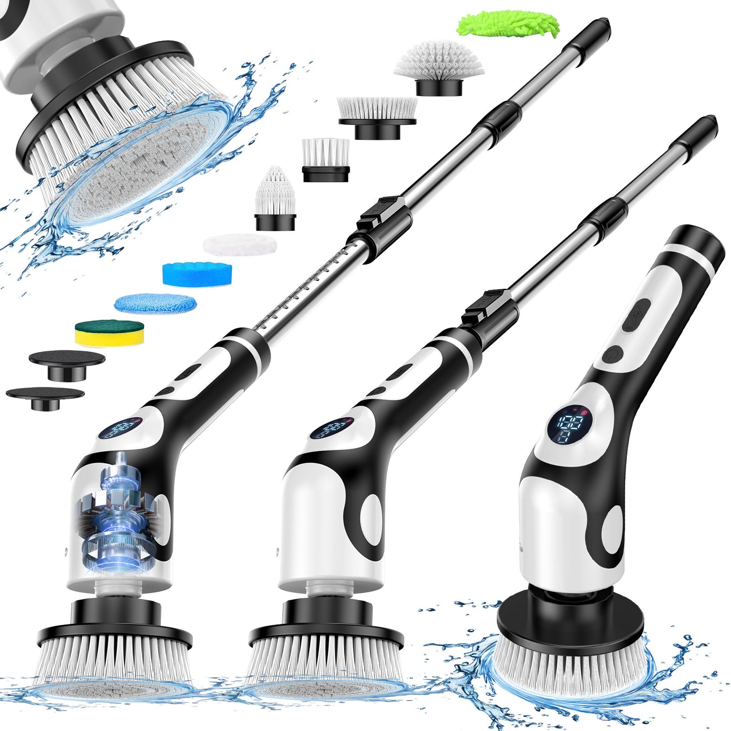 Multifunctional Electric Cleaning Brush Wireless Charging