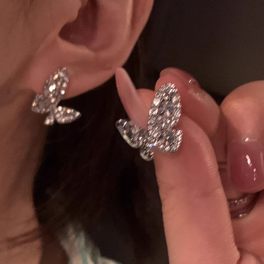 925 Sterling Silver Round Pearl Earrings Female Premium Quality Simple Elegant Fashion Jewelry