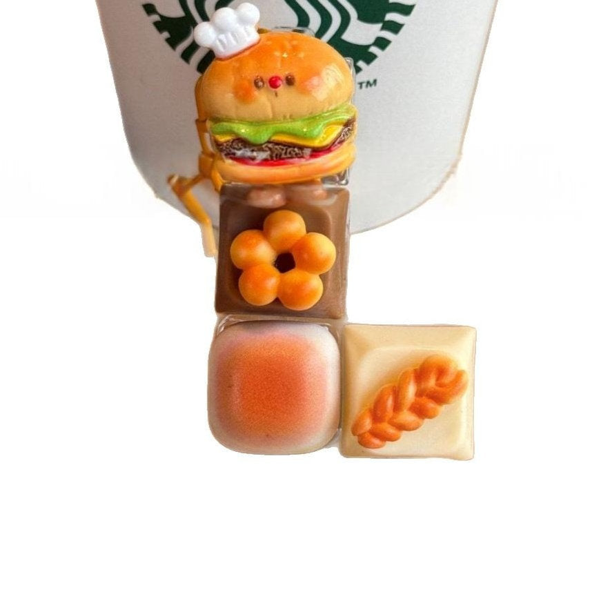 Food-themed Stress-relief Toy Keychain