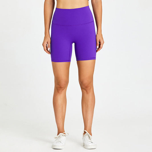 Exercise Without Embarrassment Feel Naked, Scrub And Wear Tight High-waist Yoga Shorts